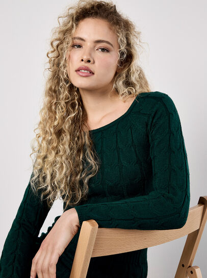Cable Knit Cropped Jumper