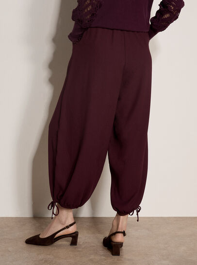Wide-Leg Balloon Trousers