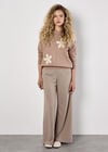 Crochet Daisies Jumper, Stone, large