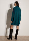 Soft Oversized Jumper Mini Dress, Teal, large
