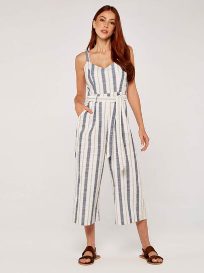 Cami Stripe Tie Jumpsuit