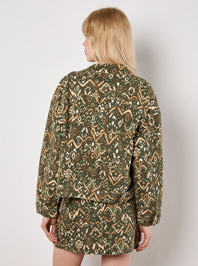 Ikat Denim Jacket