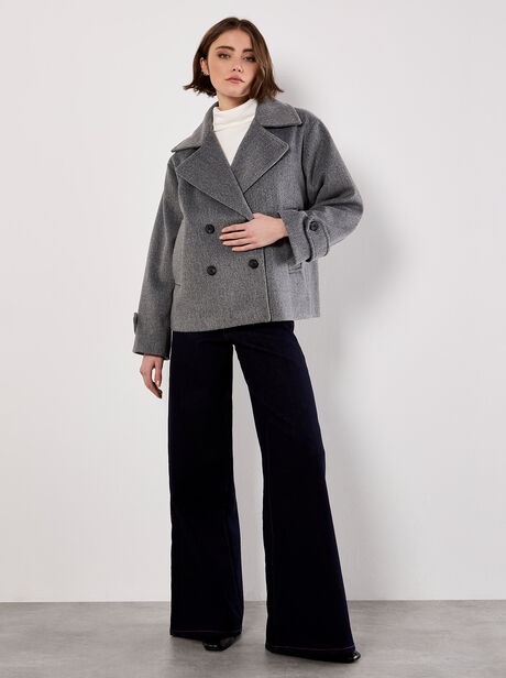 Tailored Short Peacoat Jacket