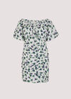 Floral Milkmaid Mini Dress, Cream, large