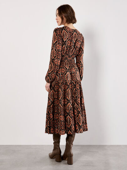 Smock Waist Tiered Dress