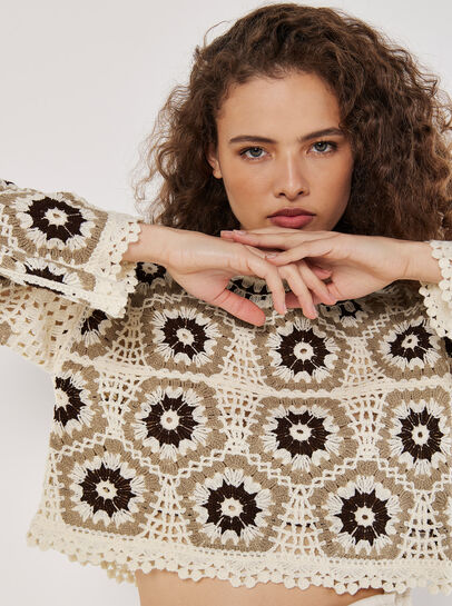 Crochet Pentagon Crop Top