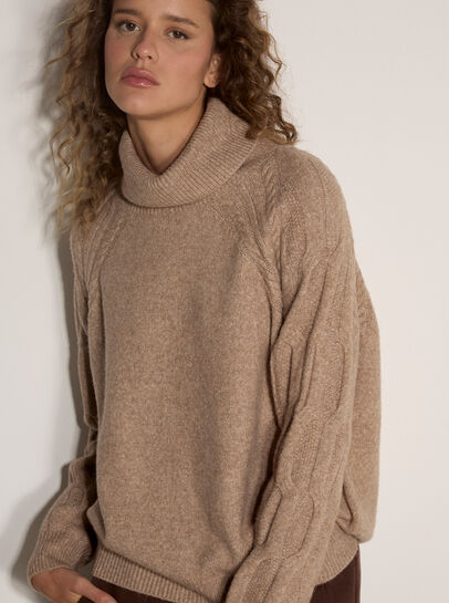 Melange Roll Neck Jumper