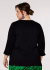 Blazer de smoking en jersey Curve, noir, grand