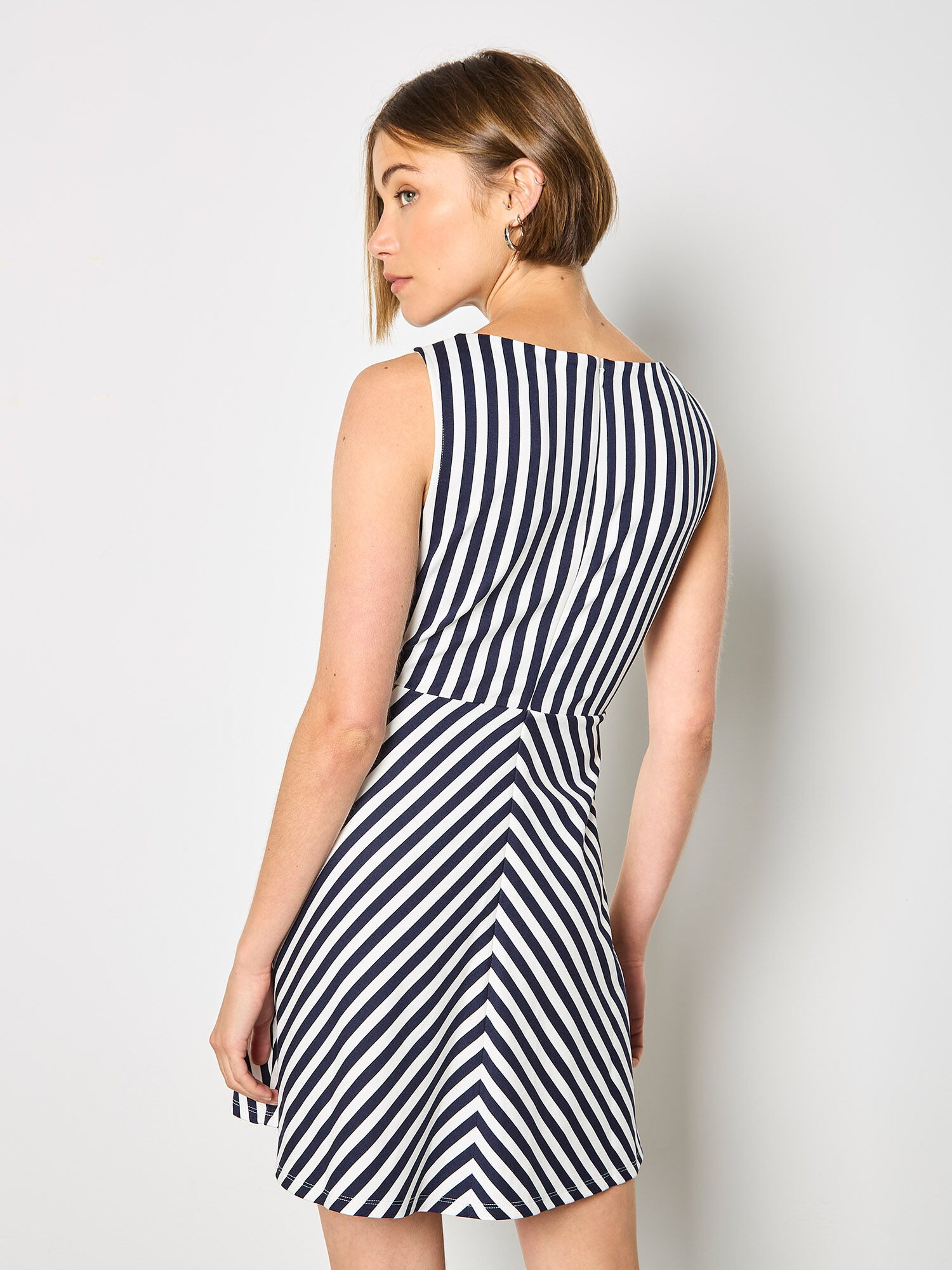 Stripe Jersey Knit Mini Dress | Apricot Clothing