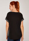 Diamond Sequin Top, Black, large