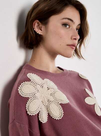 Crochet Daisies Jumper