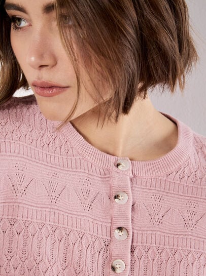 Soft Pointelle Knit Jumper