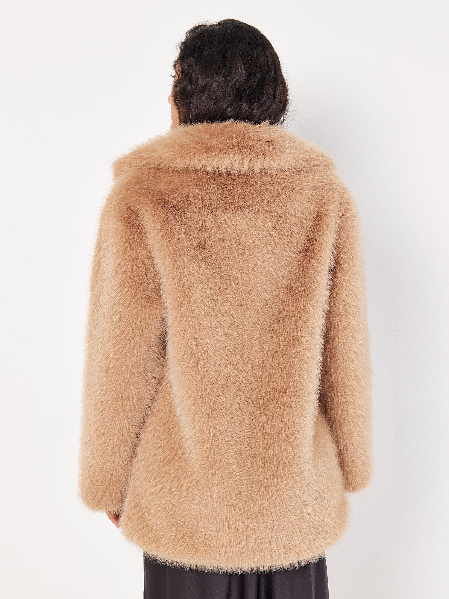 Zara soft faux fur jacket on sale