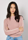 Blanket Stitch Ribbed Jumper, Pink, large
