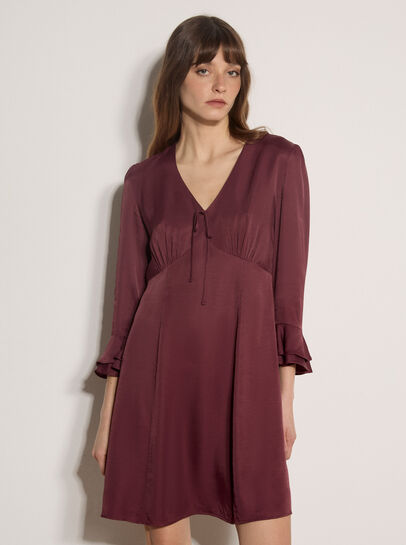 Satin Skater Mini Dress