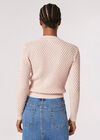 3D Textured Knitted Jumper, Pink, large