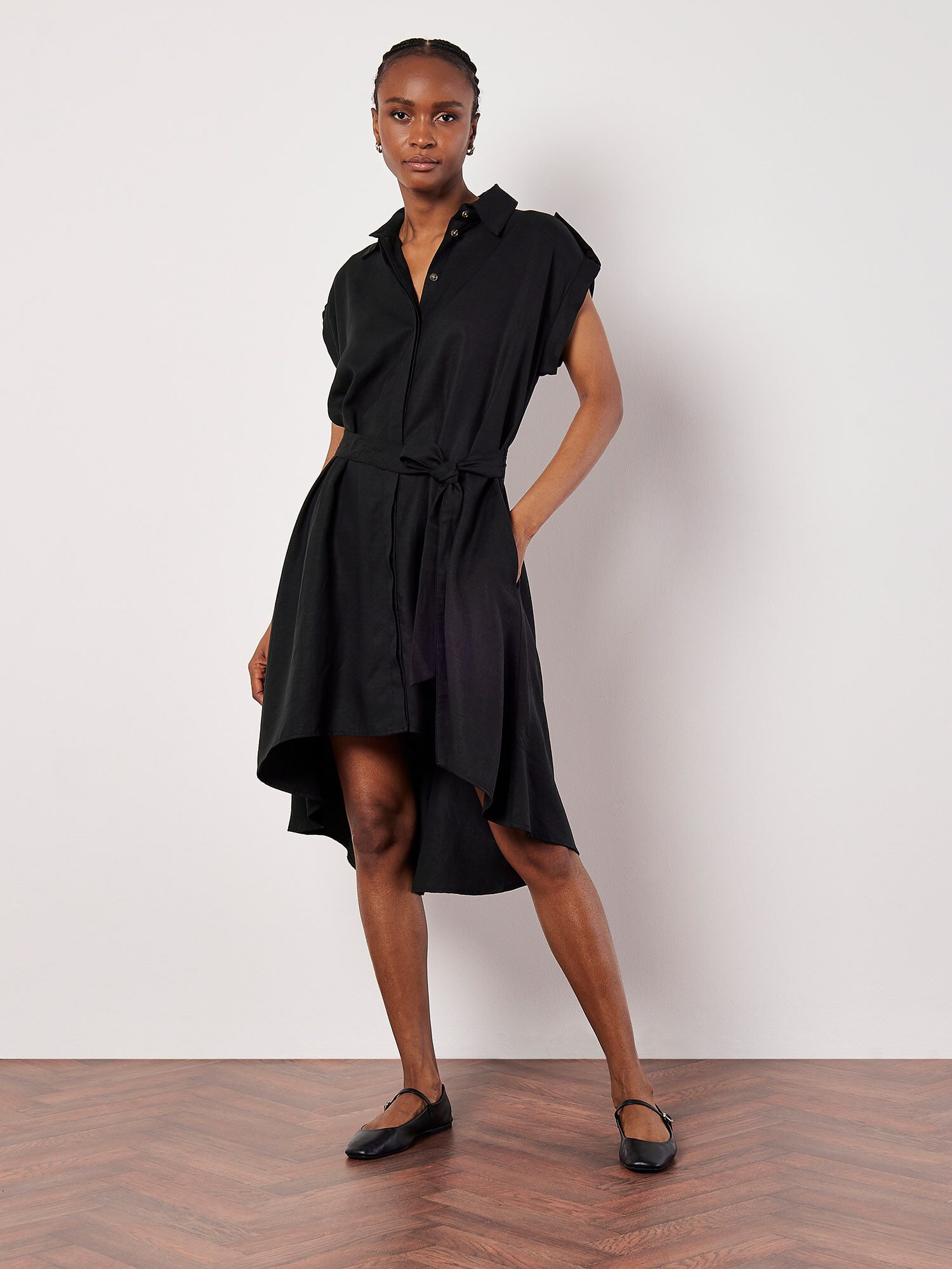Mini Robe Chemise Haute Basse Vetements Apricot