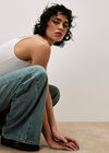 Ellie Wide Leg Boyfriend Jeans, Blue, large