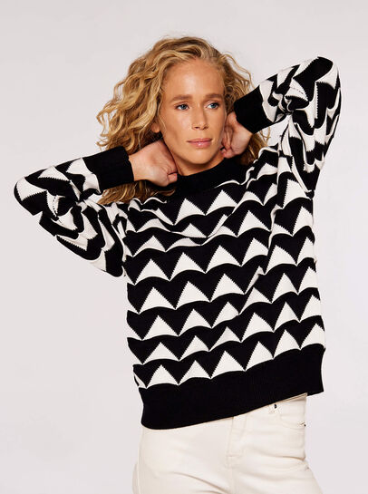 Monochrome Triangles Jumper