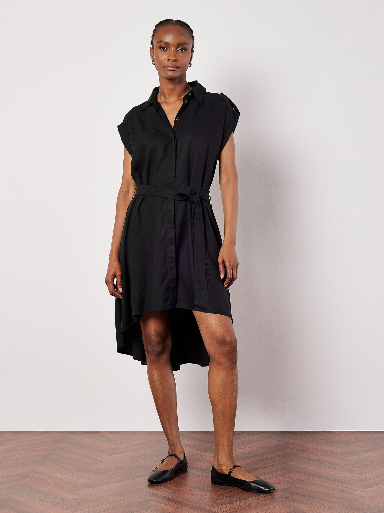 Women's high low shirt dress cheap