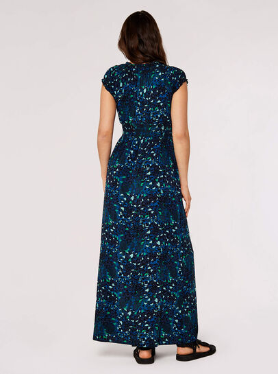 Cheetah Smocked Maxi Dress