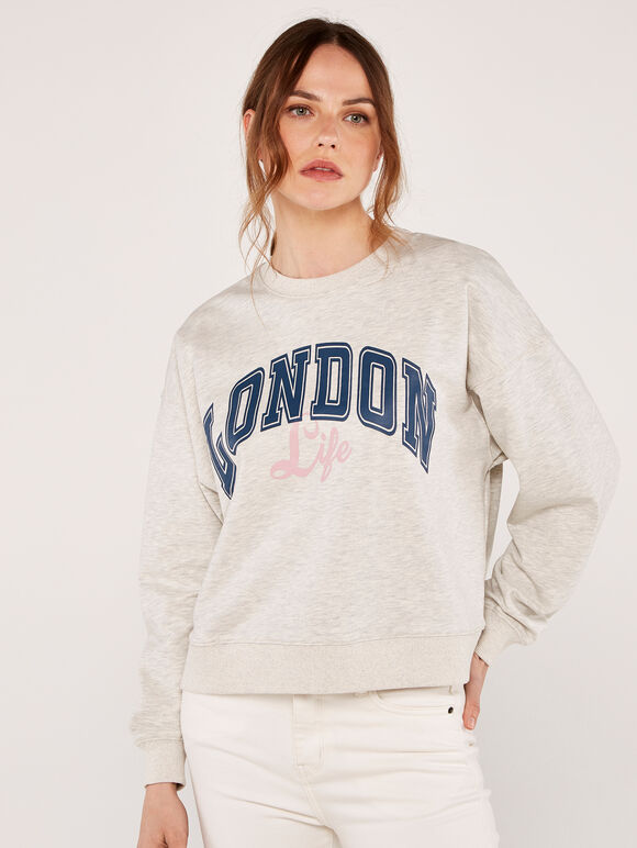 London Life Sweatshirt, Light Grey / Silver, large