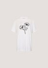 Born To Bloom Floral Cotton T-Shirt, Black, large