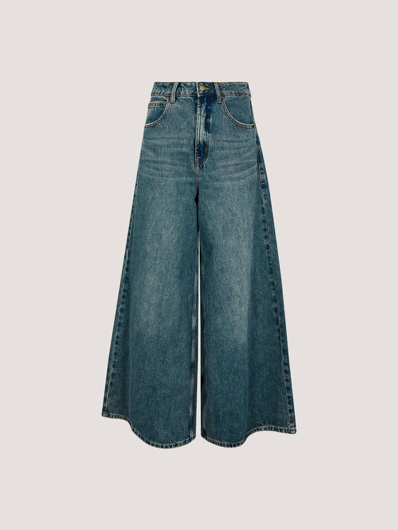 Zoe Palazzo Jeans, Blue, large