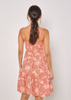 Batik Tile Print Cami Mini Dress, Orange, large