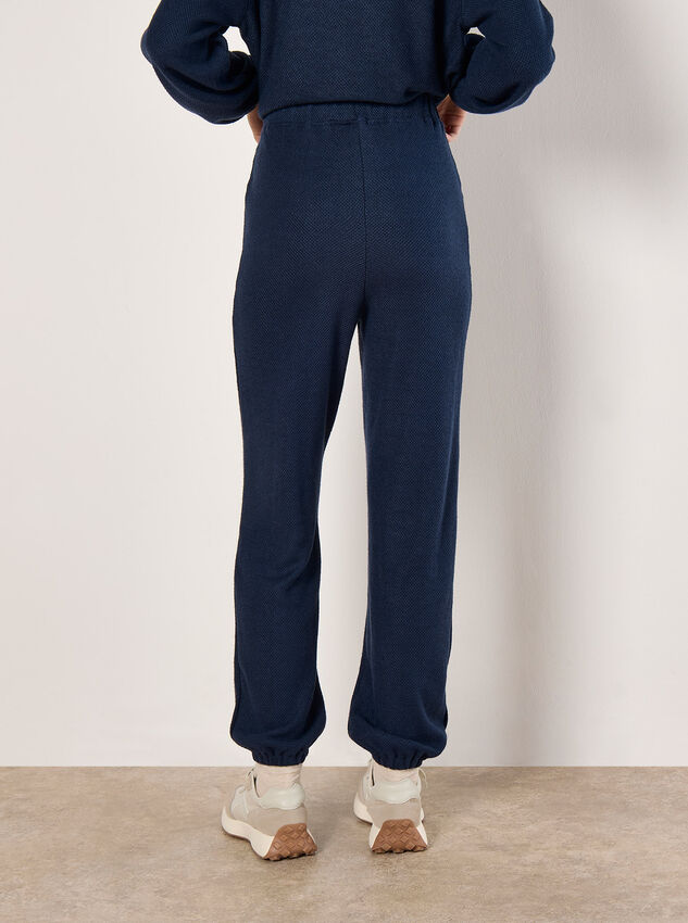 Soft Textured Joggers, Navy, large