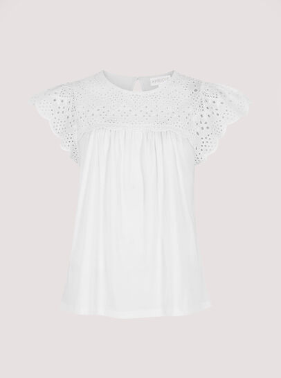 Cutwork Jersey Blouse