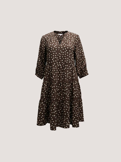 Polka Dot Tiered Mini Dress