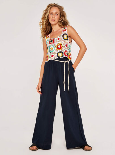 Classic Waist Palazzo Trouser