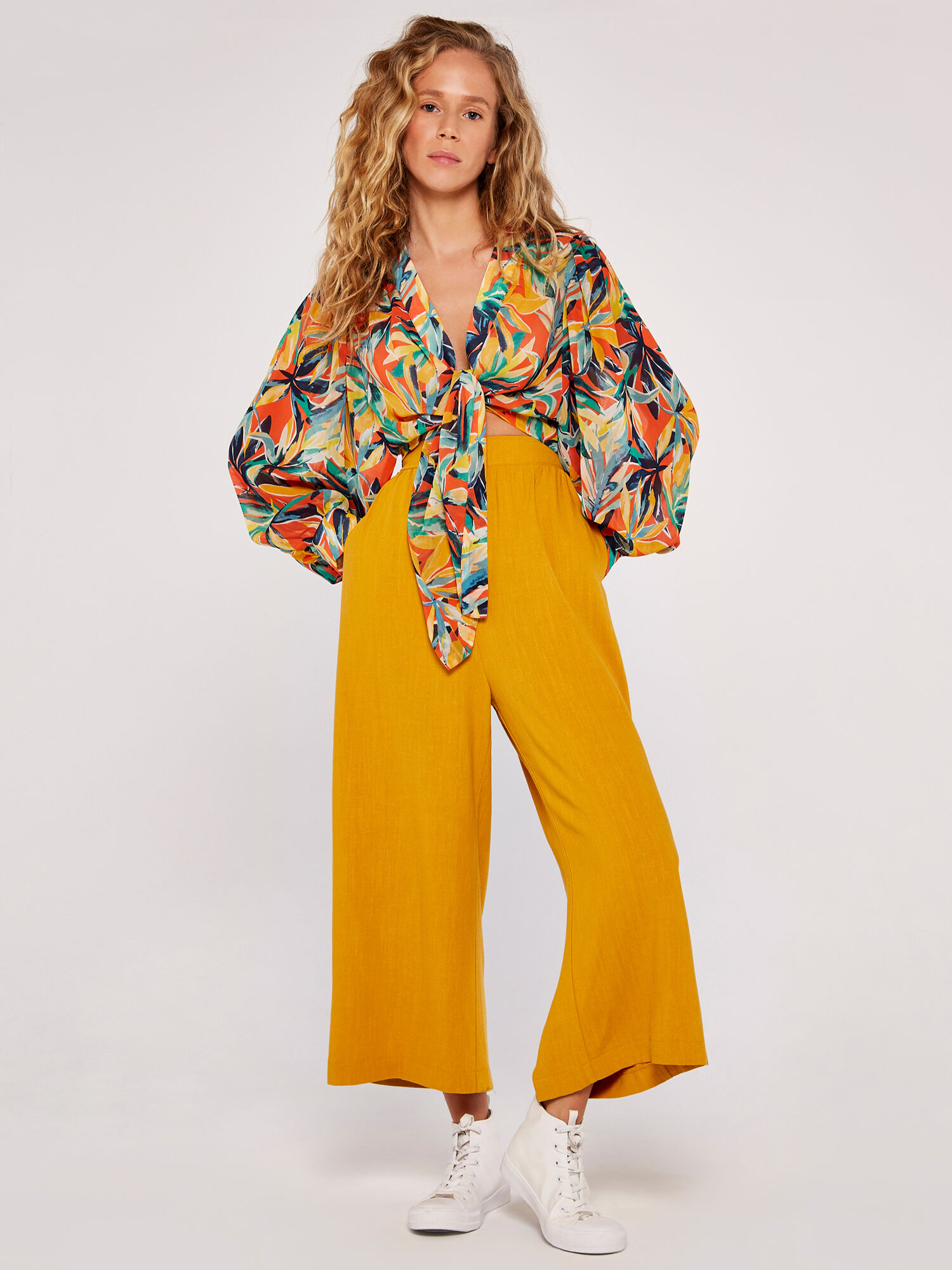 Apricot palm trousers hotsell