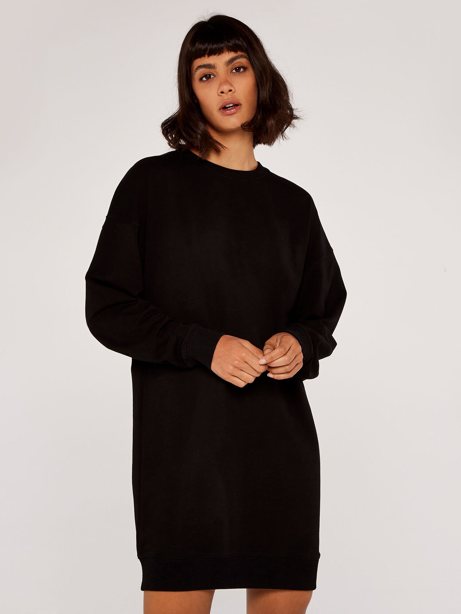 Oversized Sweater Dress Apricot Clothing