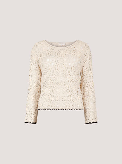 Crochet Circles Blanket Stitch Top