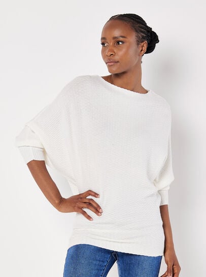 Textured Knit Lightweight Jumper