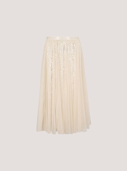 Sequin Tulle Midaxi Skirt