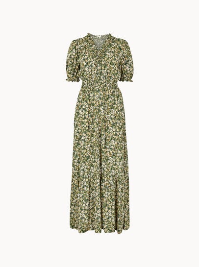 Ditsy Floral Tiered Maxi Dress