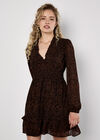 Paisley Mini Dress, Rust, large