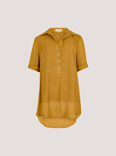 Slub Shimmer Relaxed Blouse