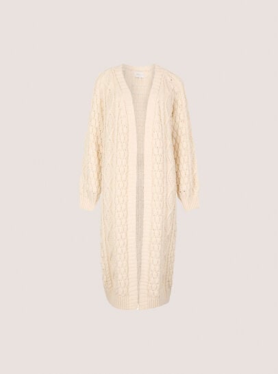 Chunky Cable Knit Longline Cardigan