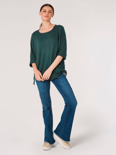 Soft Touch Drawstring Knit Top