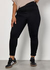 Curve Grace High-Waist Jeggings, Black, large