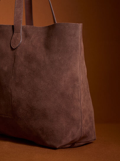 Soft Suede Large Tote Bag