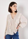 Lightweight Ruffle Blouse, Stone, large