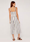 Cami Stripe Tie Jumpsuit, Navy, large
