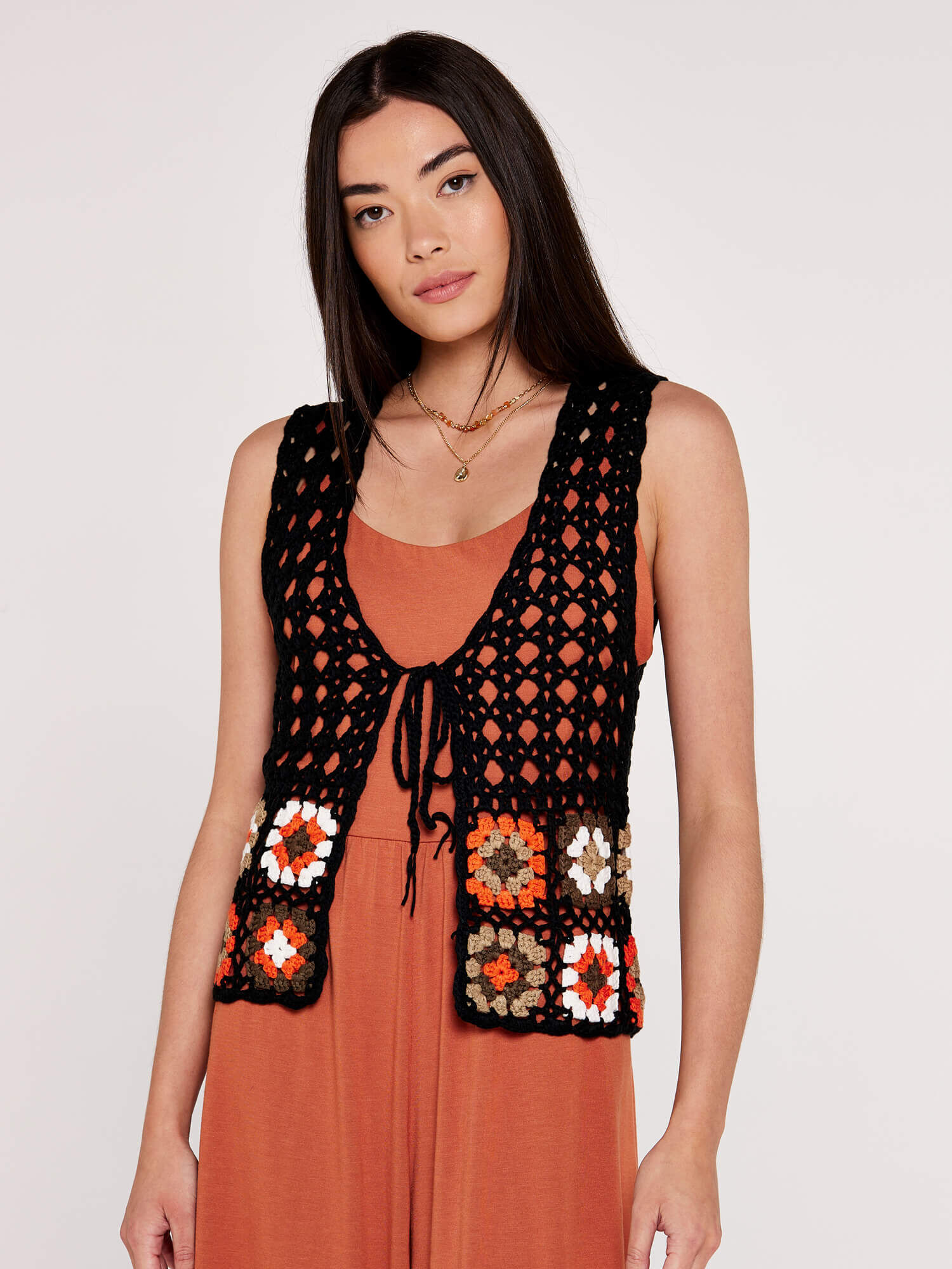 Long crochet clearance waistcoat
