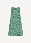 Floral Embroidered Shift Mini Dress, Green, large