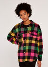 Gingham Shacket, Green, large